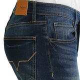 Mens Blue Slim Stretchable Jeans