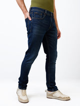 Men's Blue Casual Slim Fit Jeans