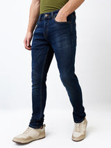 Men's Blue Casual Slim Fit Jeans