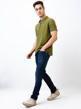 Men's Blue Casual Slim Fit Jeans