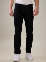 Mens Black Casual Slim Fit Jeans