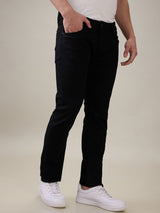Mens Black Casual Slim Fit Jeans