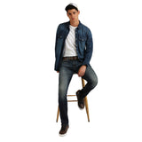 Mens Blue Slim Stretchable Jeans
