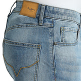 Mens Blue Straight Fit Stretchable Jeans