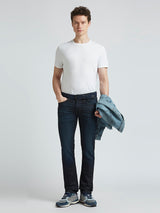 Mens Blue Slim Stretchable Jeans