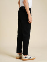Boys Black Casual Straight Fit Jeans