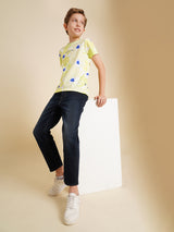 Boys Blue Casual Straight Fit Jeans
