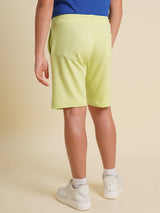 Boys Green Casual Regular Fit Shorts
