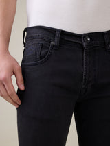 Mens Grey Casual Slim Fit Jeans