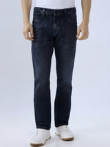 Men's Blue Casual Straight Fit Jeans