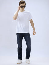 Men's Blue Casual Straight Fit Jeans