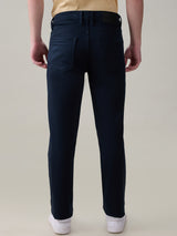 Men's Blue Casual Solid Skinny Fit Jeans