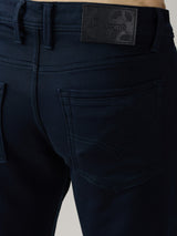 Men's Blue Casual Solid Skinny Fit Jeans