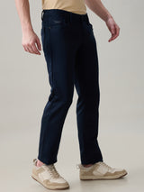 Men's Blue Casual Solid Slim Fit Jeans