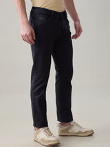Men's Gray Casual Solid Slim Fit Jeans