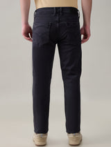 Men's Gray Casual Solid Slim Fit Jeans