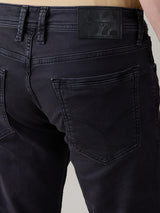 Men's Gray Casual Solid Slim Fit Jeans