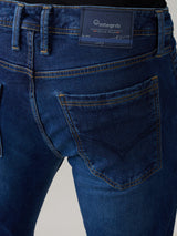 Men's Blue Casual Solid Skinny Fit Jeans