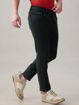 Men's Gray Casual Solid Skinny Fit Jeans