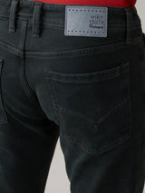 Men's Gray Casual Solid Skinny Fit Jeans