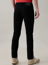 Men's Black Casual Solid Skinny Fit Jeans
