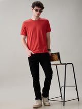 Men's Black Casual Solid Skinny Fit Jeans