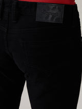 Men's Black Casual Solid Skinny Fit Jeans
