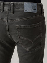 Men's Gray Casual Solid Skinny Fit Jeans