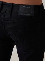 Men's Black Casual Solid Skinny Fit Jeans