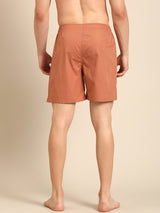Men's Brown Cotton Regular Fit Boxer