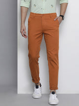 Men's Slim Fit Solid Mid Rise Chinos