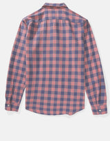 Men's Pink Casual Slim Fit Checked Full Sleeves Shirt