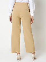 Women's Beige High Rise Pants