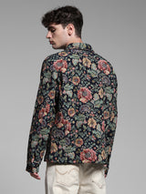 Men's Multicolor Casual Oversized Fit Printed Full Sleeves Shirt