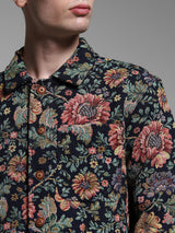 Men's Multicolor Casual Oversized Fit Printed Full Sleeves Shirt