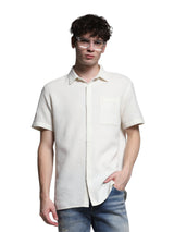 Men's White Regular Fit Shirt
