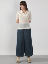 Women's White Knitted Top