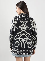 Women's Black Printed Shirt