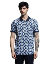 Men's Blue Regular Fit Polo Tshirt