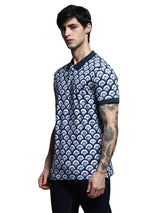 Men's Blue Regular Fit Polo Tshirt