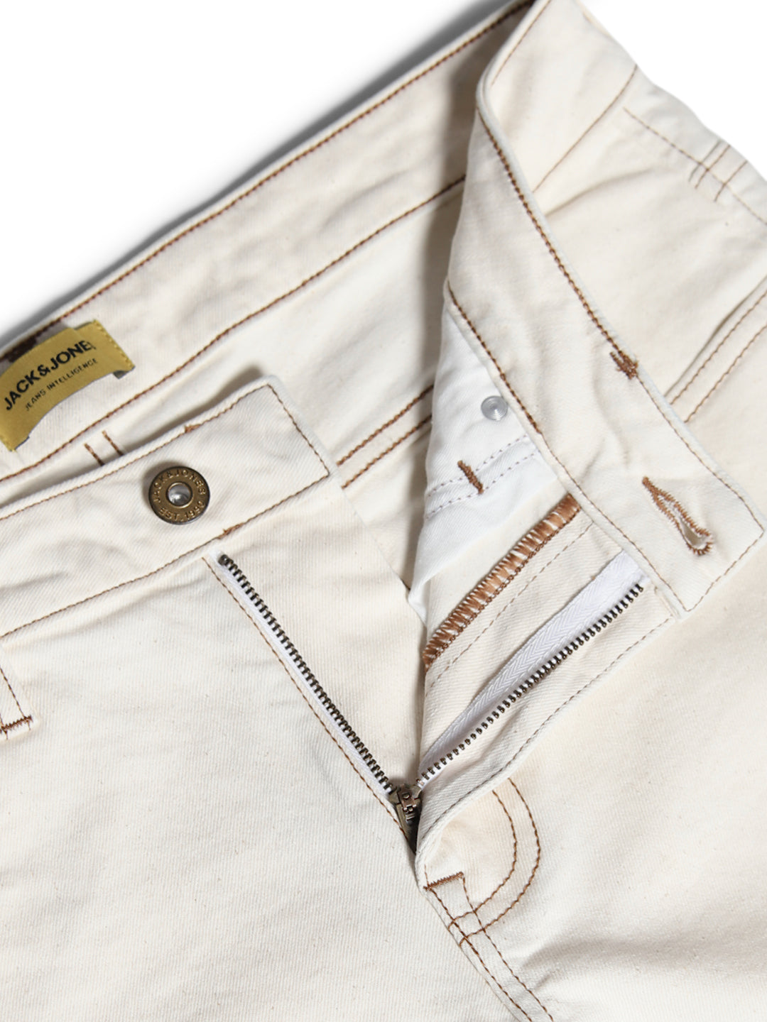 Men's White Slim Fit Jeans