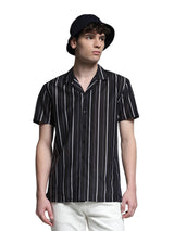 Men's Black Regular Fit Shirt