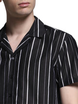 Men's Black Regular Fit Shirt