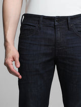 Men's Blue Casual Slim Fit Solid  Jeans