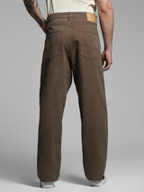 Men's Brown Casual Regular Fit Solid  Chinos