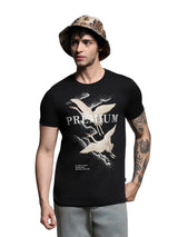 Men's Slim Fit Black Tshirt