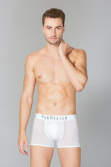 Men's White Solid Swift Dry High Stretch Mesh AIR Series Active Trunk - Pack of 1