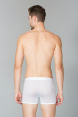 Men's White Solid Swift Dry High Stretch Mesh AIR Series Active Trunk - Pack of 1