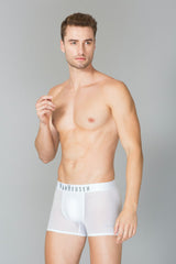 Men's White Solid Swift Dry High Stretch Mesh AIR Series Active Trunk - Pack of 1