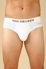 Men's White Solid Swift Dry High Stretch Mesh AIR Series Active Briefs - Pack of 1